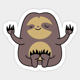 Yoga sloth Sticker